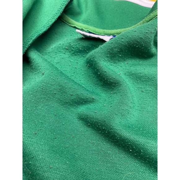 DELF Boston Basket Ball Jacket Vintage Snap ButtonMens Size XL Green and Yellow - Picture 6 of 9